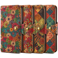 S23 S24 Plus Wallet Phone Case for Samsung Galaxy S23 Ultra S24 S21 FE Case High Quality Leather National Style Totem Flip Cover