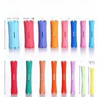 Бигуди Hair Perm Rods Cold Wave Rods Plastic Perming Rods Hair Curling Rollers Curlers Steel Pintail Comb Hair Curler No Heat