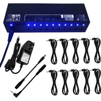 Pigtone PD-03 10 Way Outputs For 9V/12V/18V Voltage Protection Guitar Effect Pedals Board Power Supply Guitar Accessories