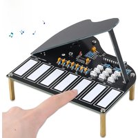 DIY Soldering Practice Kit 7 Keys Mini Piano Violin Guitar Soldering Project Electronic Musical Instrument Early Learn Education