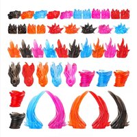 WM Blocks Flame Slash Special Effects Attack Weapons Accessories for 4.5CM Anime Bricks Dolls Building Blocks for Birthday Gifts
