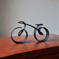 Minimalistic Bicycle Wire Sculpture Collectible figurines Acrylic Collectible figures Bike Wall home decor office accessories