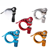 AliExpress NONE 25.4/28.6/31.8/34.9mm Aluminum Alloy Seatpost Clamp MTB Tube Clamp Bicycle Accessories Quick Release Easy Install Bike Part