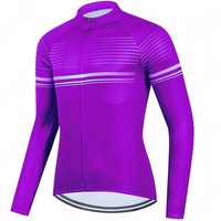 AliExpress CWFSTRAVAYBM New Autumn Purple Long Sleeve Mens Cycling Jerseys MTB Bike Tops Comfortable Bicycle Shirts