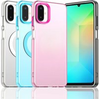 Translucent Case For Samsung Galaxy F06 5G Case Samsung F06 5G Magnetic Adsorption Wireless Charge Cover For Samsung F06 5G Case