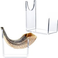 2Piece Acrylic Stand For Shofar Bracket Stand Easel Rack Holder Support Sheep Horn Swords Display Stand Rack Decoration