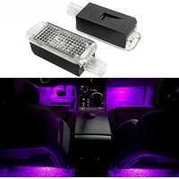 LED Car Footwell Light Bulb Atmosphere Lamp Accessories For Skoda Octavia A5 A7 A8 Superb 3U 3T 3V Yeti 5D 5L Rapid Citigo Fabia