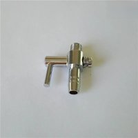 10PCS Stainless Steel Air Flow Tube Pipe Line Control Valve Air Pump Aquarium Tank Air Pump Switch Accessories