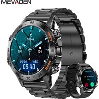 MEVADEN Steel 1.39 inch Men Luxury Smart Watch Bluetooth Call Sport Fitness Tracker Health Monitor Smartwatch for Male MD52