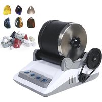 Rock Tumbler Kit DIY Electric Rock Tumbler Toy with Rough Gemstones Polishing Grits for Adult Kids Polishing Machine 220V 110V