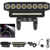 AliExpress NONE Portable LED Headlight Motorcycle Spotlights 6 Modes Lighting Rechargeable 8/5 LED 20/12 SMD Universal Waterproof Bicycle Lights