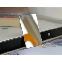 Thickness 1mm Double Sided Mirror Finish Stainless Steel Blank Business Cards