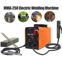 MMA-250 Tragbares Lichtbogen-Inverterschweißgerät Kompakter Einstellbarer MMA-Schweißer mit Werkzeugaufbewahrungskoffer EU-Stecker 220V für Heim-DIY-Schweißen