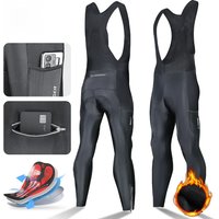 AliExpress X-TIGER Winter Men's Cycling Bib Pants Cold Resistant Keep Warm Wool Breathable 5D Gel Pad TMB Mountain Road Cycling Pants