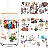 Friends I'll Be There For You 16OZ UV DTF Cup Wrap Transfers Stickers Custom Labels DIY Waterproof Logo For Libbey Glass Can