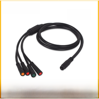 AliExpress chamrider Julet 1 to 4 Wiring Harness Main Cable Waterproof Wire For Electric Bike Throttle LCD Brake Waterpoof Connector