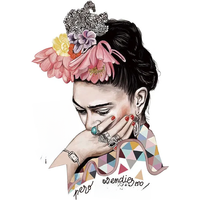 Beautiful woman with flowers on head Girl Iron On Patch Craft Hot Rip T-shirt Clothes New Design Thermal Transfer Iron On Transf