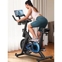 AliExpress MERACH Exercise Bike Brake Pad Stationary Bike Low Noise Indoor Cycling Bike 270lbs Weight Capacity Tablet Mount Fitness Courses