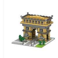 KNEW BUILT Arc Triomphe Micro Mini Building Blocks for Adult Architecture Toys Euro Famous Construction Bricks Kids Gift