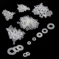 100pcs M2 M2.5 M3 M4 M5 M6 M8 White Plastic Nylon Washer Plated Flat Insulation Spacer Seals Washer Gasket Ring