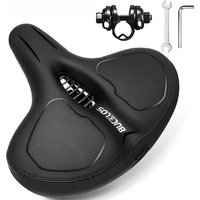 AliExpress BUCKLOS Oversized Bicycle Saddle Shock-Absoption Widen Thicken Bike Saddle Ergonomic Soft Comfortable Seat Cushion Cycling Parts
