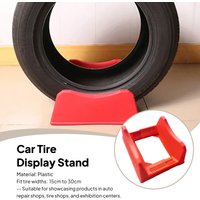 Car Tire Display Stand Wheel Display Rack for Trade Show Repairing Shop Adjustable Width Tyre Stand Base Organized