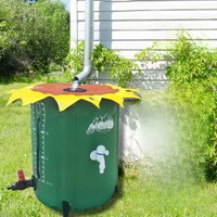 100-380 Gallon Rain Barrel Collapsible PVC Rain Collection System with Three Spigots Water Storage Tank Water Barrel Collector