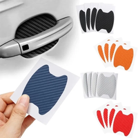 4pcs Car Door Sticker Carbon Fiber Styling Scratches Cover For Mercedes W203 Golf 7 Gtd Chrome Styling Interior Moldings Mg4