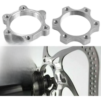 AliExpress NONE Bike Bicycle Threaded Hubs Disc Brake Rotor 6 Bolt Adapter 44mm Flange 2pcs Road Mountain Bicycle Accessories Brake Equipments