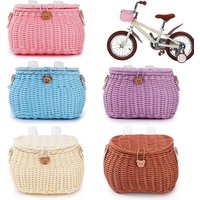 AliExpress APWIKOGER Bicycle Basket Cycling Handlebar Bike Basket Bike Front Basket Backpack with Lid Children's Bike Basket Bicycle Accessories