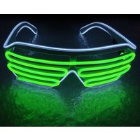 LED Light Glasses EL Wire Glasses Neon Shutter Light up Glasses with Battery Controller Christmas Party Flashing Decoration