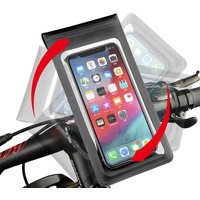 AliExpress Waterproof Bicycle Phone Bag Case Touch Screen Bike Handlebar Phone Holder Motorcycle Rearview Mirror Phone Stands Rotate Fold