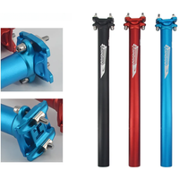 AliExpress LUNJE MTB Bike Seat Tube 27.2/30.9/31.6*400mm Road Mountain Bicycle Aluminum Alloy Extended Double Nail Bicycle Seatpost Bike Parts