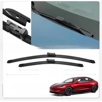 2PCS Car Wiper Blades for TESLA MODEL 3,MODEL Y,MODEL S,MODEL X Front Windscreen Windshield Double Rubber Car Accessories