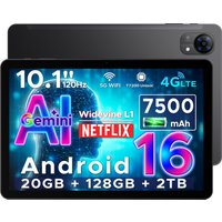 DOOGEE Tab G5 Android 16 Tablet with 4G LTE 10‑Inch Gemini AI Tablet 20GB+128GB T7200 Octa‑Core Android Tablet 7500mAh Battery