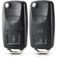 KEYYOU New Flip Key For Volkswagen Vw Jetta Golf Passat Beetle Skoda Seat Polo B5 Car Remote Key Folding Key Shell Case
