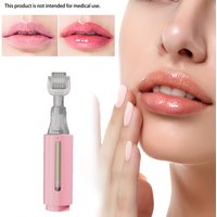 1Pcs 105 Titanium Needles Derma roller, Needle Length 0.25mm, Suitable for Lips, Scalp, Face, Suitable Gift for Women(Pink)