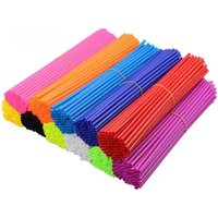 AliExpress NONE 72Pcs Motorcycle Wheel Spoked Protector Wraps Rims Skin Trim Covers Pipe For Motocross Bicycle Bike Cool Accessories 11 Colors