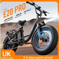 Urlife E-Bike 20x4 Inch Off-Road Fat Tire 250W 25KMH All-Terrain Monster 48V 15.6Ah Removable Battery Speed 7-Speed Gears Electric Bicycle image 4