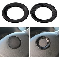 Car Stickers for Volkswagen VW Golf 6 7 MK6 MK7 Jetta MK5 Passat B6 B7 Polo ABS Steering Wheel Center Logo Circle Trim Acc.