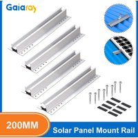 200mm Solar Panel Module Photovoltaic Panel Aluminum Bracket Solar Panel Rail Roof Bracket For Rooftop Installing Solar Panel