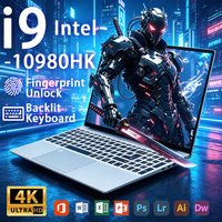 2026 Laptop Intel Core I9 10980HK Notebook Windows 11 Pro 16GB RAM 1TB/2TB SSD Office Gaming 15,6 inch Laptops Verlichte Toetsenbord Vingerafdruk Ontg