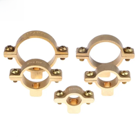 1pc Fit 15mm 22mm 28mm 35mm 40mm OD Tube Brass M10 Pipe Clamp Bracket Support Hanger Fixed Plumbing Water Replacement Parts