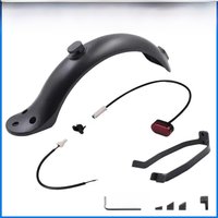 Rear Mudguard Tire Splash Fender Guard Bracket Kit for Xiaomi M365 M187 Pro Electric Scooter Durable Rear Taillight Replacement