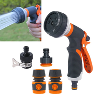 Watering Gun High Pressure 8 Modes Garden Spray Irrigation Watering Nozzle Plant Lawn Yard Watering Sprinkler Cleaning Sprayer
