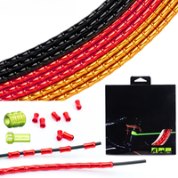 AliExpress RISK Aluminum Bicycle Cable Set for MTB Road Bike Brake Shifting Bamboo Link Cable Housing Kit Ultralight Bike Cable Accessories
