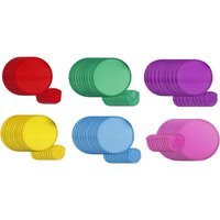 10 Pieces Folding Fan Flying Disc Summer with Bag Classic Round Fan for Performance DIY Outdoor Advertising Travel Shopping