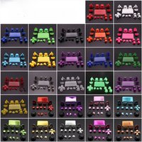 XOXNXEX 1PCS Full Sets Chrome Dpad R1 R2 L1 L2 Buttons For Sony Dualshock 4 PS4 Pro Slim JDS 040 JDS-040 Wireless Controller