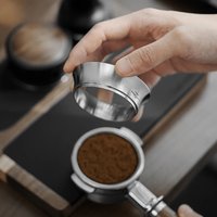 MHW-3BOMBER Espresso Coffee Dosing Funnel Compatible 51/53/54/58mm Portafilter Stainless Steel Coffee Dosing Ring Barista Tools