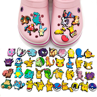 MINISO Pokemon Shoe Charms PVC Accessories DIY Cartoon Shoe Buckle Clogs Sandal Decoration For Kids X-mas Gifts